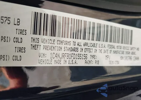 2015 Jeep Patriot Latitude from USA, damaged, VIN 1C4NJRFB1FD155156